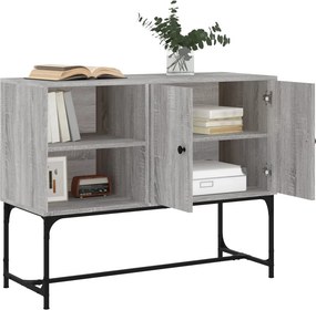 vidaXL Ντουλάπι Γκρι Sonoma 100x40x79,5 εκ. από Επεξεργασμένο Ξύλο