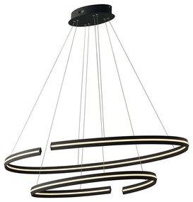 Φωτιστικό Οροφής Clarke LED-CLARKE-S120C 110W Led 120x124cm Black Luce Ambiente Design Aluminium