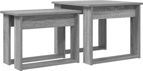 vidaXL Σετ Τραπεζιού Για Καφέ 2 pcs Γκρίζο Σονομα 50 x 52 x 42 εκ