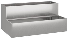 vidaXL Γλάστρα Κήπου 2-Επίπεδη 100x60x45 εκ Φθαρτό Ατσάλι