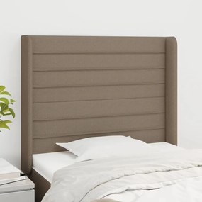 vidaXL Κεφαλάρι με Πτερύγια Taupe 103x16x118/128 εκ. Υφασμάτινο