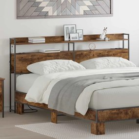 vidaXL Κεφαλάρι Αποθήκης Καπνιστή δρυς 180 cm Επεξεργασμένο ξύλο