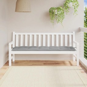 vidaXL Μαξιλάρι Πάγκου Κήπου Γκρι 180x50x7 εκ. Ύφασμα Oxford