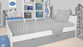 DIMcol ΣΕΝΤΟΝΙΑ ΕΜΠΡΙΜΕ ΣΕΤ 3 τεμ ΠΑΙΔ Cotton 100% 160Χ240 Star 35 ΓΚΡΙ 1924615207303504