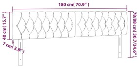 ΚΕΦΑΛΑΡΙ ΚΡΕΒΑΤΙΟΥ LED ΣΚΟΥΡΟ ΚΑΦΕ 180X7X78/88 ΕΚ. ΥΦΑΣΜΑΤΙΝΟ 3121965