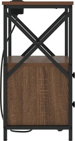 vidaXL Κομοδίνο Καφέ δρυς 40 x 31 x 60 εκ. Επεξεργασμένο Ξύλο