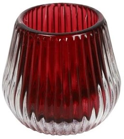 Κηροπήγιο Γυάλινο 013.814372 7,2x6,5cm Red