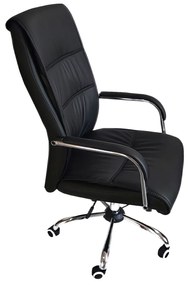 Καρέκλα Γραφείου PAISLEY Μαύρο PU 74x63x115-123cm - Τεχνόδερμα - 14750002