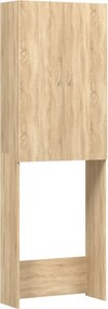 vidaXL Ντουλάπι Πλυντηρίου Sonoma Δρυς 64 x 25,5 x 190 εκ.