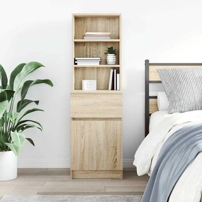VidaXL Κομοδίνο Sonoma Δρυς 39x35x125 εκ. από Επεξεργασμένο Ξύλο