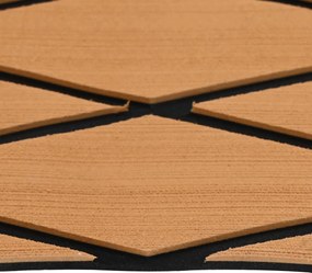 vidaXL Ματ Σκάφους Ριγέ Καφέ και Μαύρο 190 x 70 εκ EVA