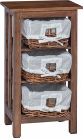 vidaXL Τραπεζάκι Πλευράς Καφέ Μασίφ ξύλο μαόνι