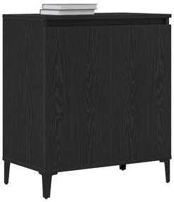 vidaXL Μπουφές Μαύρη Δρυς 60x35x70 εκ από Μηχανοποιημένο Ξύλο