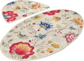Bathmat Set (2 Pieces) Arya Oval Multicolor