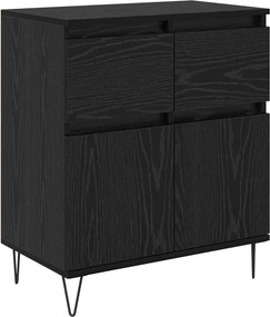 vidaXL Πλαϊνό γραφείο Μαύρη Οξυά 60 x 35 x 70 cm