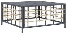 vidaXL Σαλόνι Κήπου Σετ 5 Τεμαχίων Ανθρακί Συνθετικό Ρατάν &amp; Μαξιλάρια