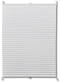 vidaXL Πλισέ στόρι σκίασης 90 x 1125 cm Λευκό