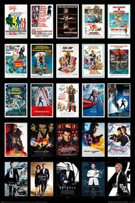 Αφίσα James Bond - 25 Films, (61 x 91.5 cm)