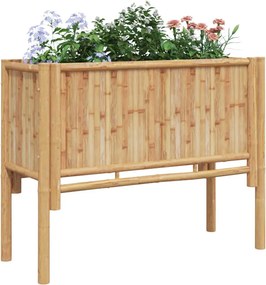 vidaXL Ανεβασμένο Κρεβάτι Καφέ 90 x 35 x 70 εκ. Μπαμπού