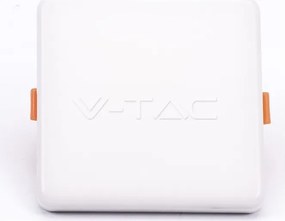 LED V-TAC Πάνελ mini 24W SAMSUNG Chip Τετράγωνο Ρυθμιζόμενο Θερμό Λευκό 742