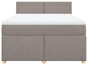 ΚΡΕΒΑΤΙ BOXSPRING ΜΕ ΣΤΡΩΜΑ TAUPE 160X200 ΕΚ. ΥΦΑΣΜΑΤΙΝΟ 3286728