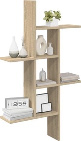 vidaXL Ράφι Τοίχου Sonoma Δρυς 61 x 15 x 102 εκ