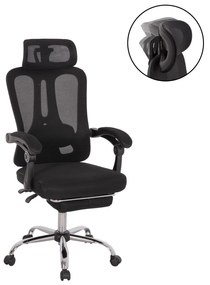 ΚΑΡΕΚΛΑ ΓΡΑΦΕΙΟΥ BARNET HM18258.01 ΜΑΥΡΟ MESH-ΜΑΥΡΟΣ ΣΚΕΛΕΤΟΣ NYLON 61x62x123Υ