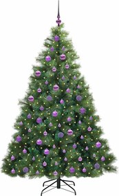 vidaXL Τεχνητό Χριστουγεννιάτικο Δέντρο Πράσινο 180 cm ΠΕ και PVC