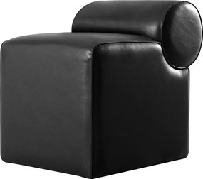 Πουφ Σκαμπό Μαύρο ROHIN DERI 60x45x56