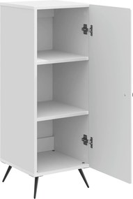 vidaXL Πλαϊνό γραφείο Γυαλιστερό Λευκό 33 x 34,5 x 90 εκ