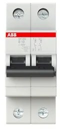 Αυτόματη Ασφάλεια SH202-B10 Γκρι 10Α Καμπύλη Β 6kA SH200 73406 ABB 73406