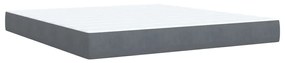 ΚΡΕΒΑΤΙ BOXSPRING ΜΕ ΣΤΡΩΜΑ ΣΚΟΥΡΟ ΓΚΡΙ 180X200 ΕΚ. ΒΕΛΟΥΔΙΝΟ 3288691