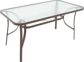 Τραπεζαρία Valor-Calan σετ 5τεμ μέταλλο-textilene καφέ