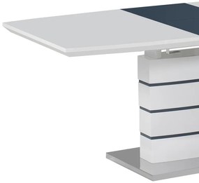 Τραπέζι επεκτεινόμενο Darsile Inart γκρι-ανθρακί mdf 140-180x90x76εκ 180x90x76 εκ.