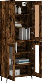 vidaXL Ντουλάπι Καπνιστή Δρυς 69,5x34x180 εκ. από Επεξεργασμένο Ξύλο