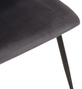 Σετ τραπεζαρίας LATRELL C21192 5τμχ Τραπέζι Κεραμικό TOP &amp; Καρέκλες Βελούδο Γκρί 120x70x73 εκ.