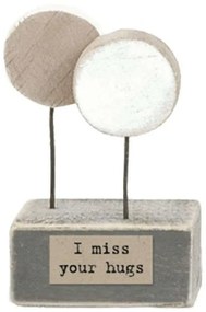 Διακοσμητικό Επιτραπέζιο Δέντρα/Miss Your Hugs EI4380 3x5,5x2cm Multi Ξύλο