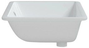 Νιπτήρας Μπάνιου Ορθογώνιος Λευκός 60 x 40 x 21 εκ. Κεραμικός - Λευκό