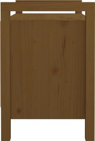 vidaXL Παγκάκι Χολ Καφέ μελί 80x40x60 εκ. Μασίφ Ξύλο Πεύκο