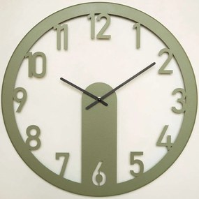 Ρολόι Τοίχου Mood 507ATP1511 48x48cm Green Wallity Steel