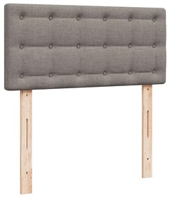 ΚΡΕΒΑΤΙ BOXSPRING ΜΕ ΣΤΡΩΜΑ TAUPE 90X190 ΕΚ.ΥΦΑΣΜΑΤΙΝΟ 3286941