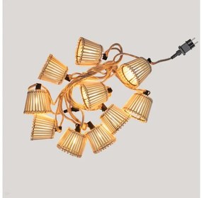 Φωτιζόμενη Γιρλάντα 10xE12 IP44 2200K Okinawa LUMOKG800XXOCNW New Garden-LUMOKG800XXOCNW-Καφέ LUMOKG800XXOCNW