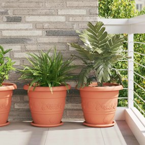 vidaXL Γλάστρες φυτών 24 pcs Κεραμιδί Ø 39 x 32 εκ Πλαστικό