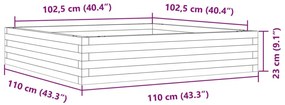 ΖΑΡΝΤΙΝΙΕΡΑ ΚΗΠΟΥ 110X110X23 ΕΚ ΑΠΟ ΜΑΣΙΦ ΞΥΛΟ ΠΕΥΚΟΥ 847213