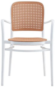 Καρέκλα - Πολυθρόνα Juniper με UV protection PP μπεζ- λευκό 56x52.5x86.5 εκ. 56x52.5x86.5 εκ.