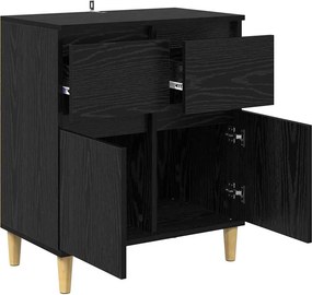 vidaXL Πλαϊνό γραφείο Μαύρη Οξυά 60 x 35 x 70 cm Επεξεργασμένο ξύλο