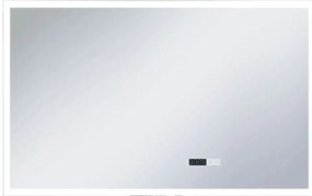 vidaXL Καθρέφτης Μπάνιου με LED/Αισθητήρα Αφής και Οθόνη Ώρας 100x60εκ