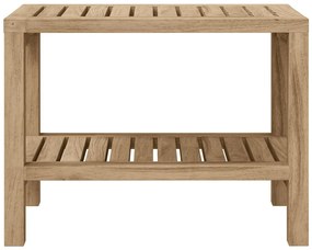 vidaXL Σκαμπό Ντουζιέρας 60 x 30 x 45 εκ. από Μασίφ Ξύλο Teak