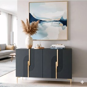Stewehome κονσόλα τηλεόρασης πολύχρηστο ντουλάπι και γωνιά καφέ 120x32x15 cm