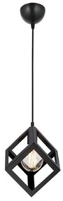 Φωτιστικό Κρεμαστό ArteLibre CU Μαύρο Μέταλλο 20x80cm-14780022